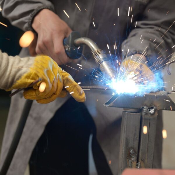 welding with gloves